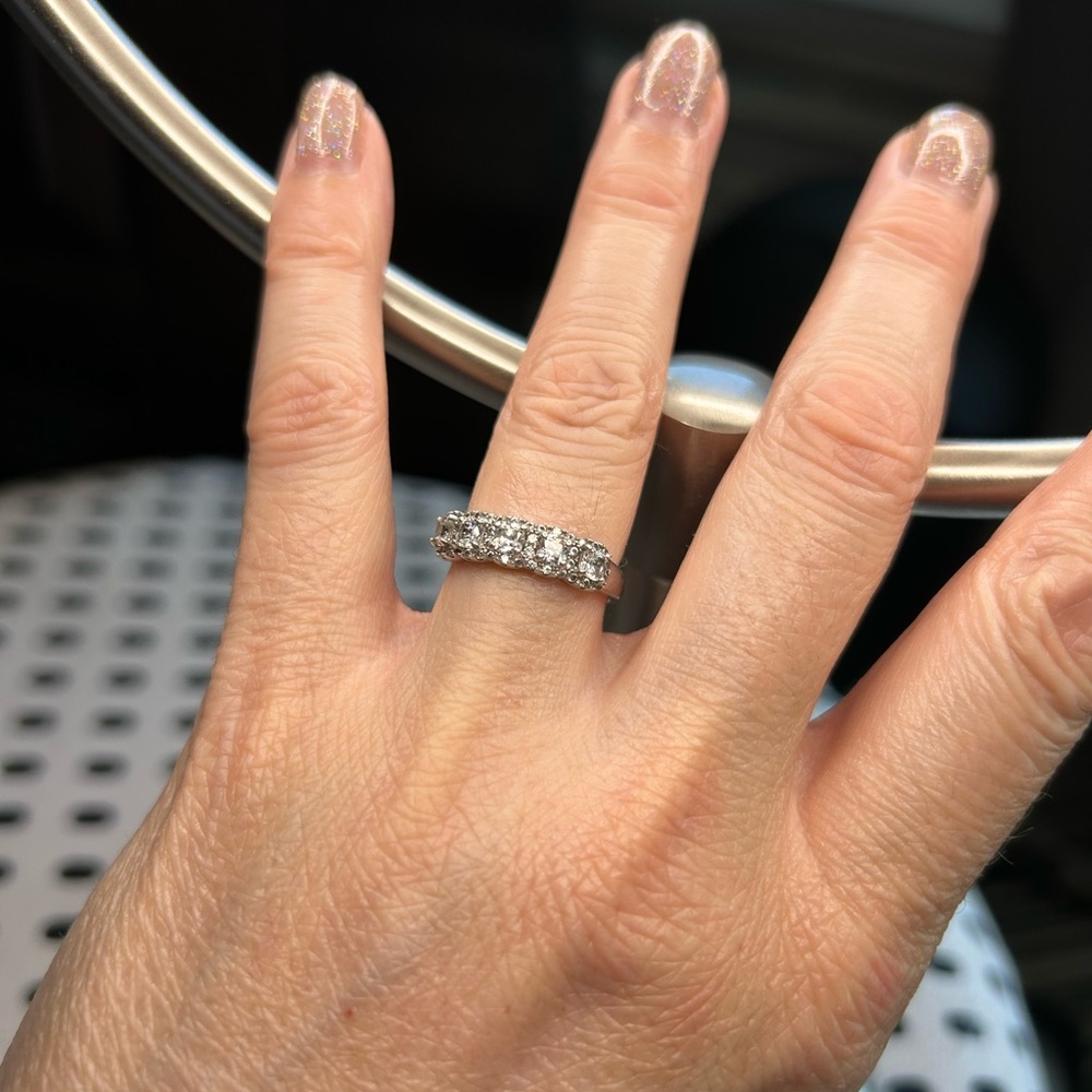 Sterling Silver CZ Ring Size 6.5 - Picture 2 of 5